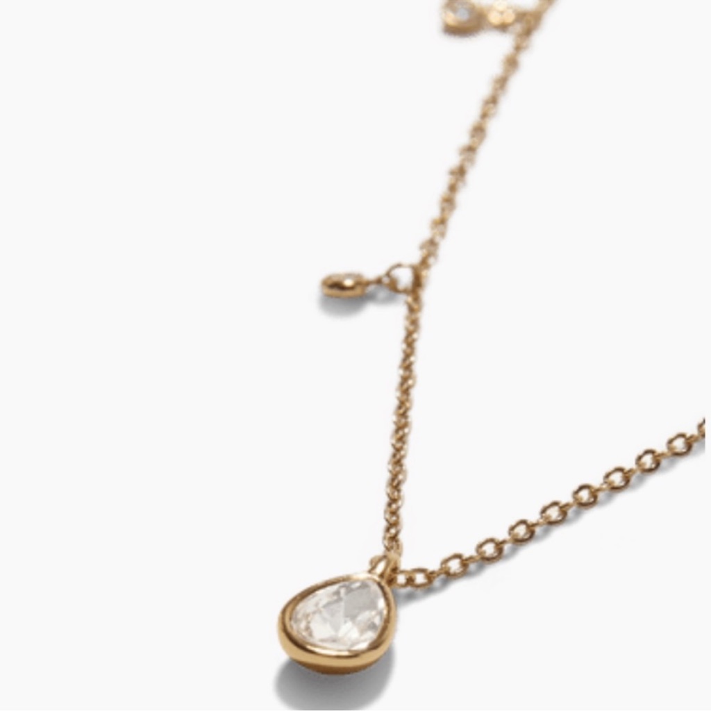New Ettika Dripping In Crystals Gold Necklace Brand New 65 Retail